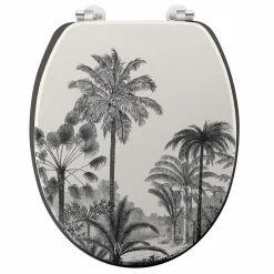 douceur d'intu017drieur Abattant WC bois (37 x 46 cm) Cocoty Noir