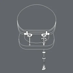 douceur d'intu017drieur Abattant WC bois (37 x 46 cm) Cocoty Noir