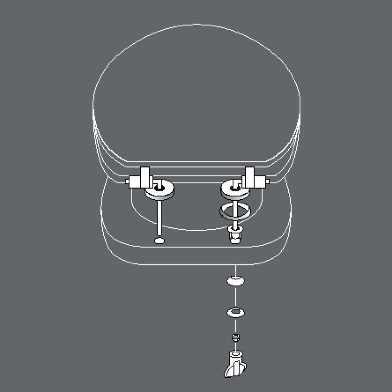 douceur d'intu017drieur Abattant WC bois (37 x 46 cm) Cocoty Noir