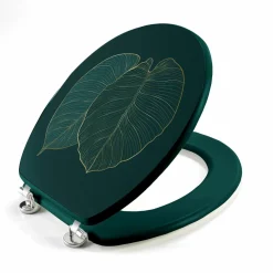 douceur d'intu017drieur Abattant WC bois (37 x 46 cm) Jade Vert Clearance