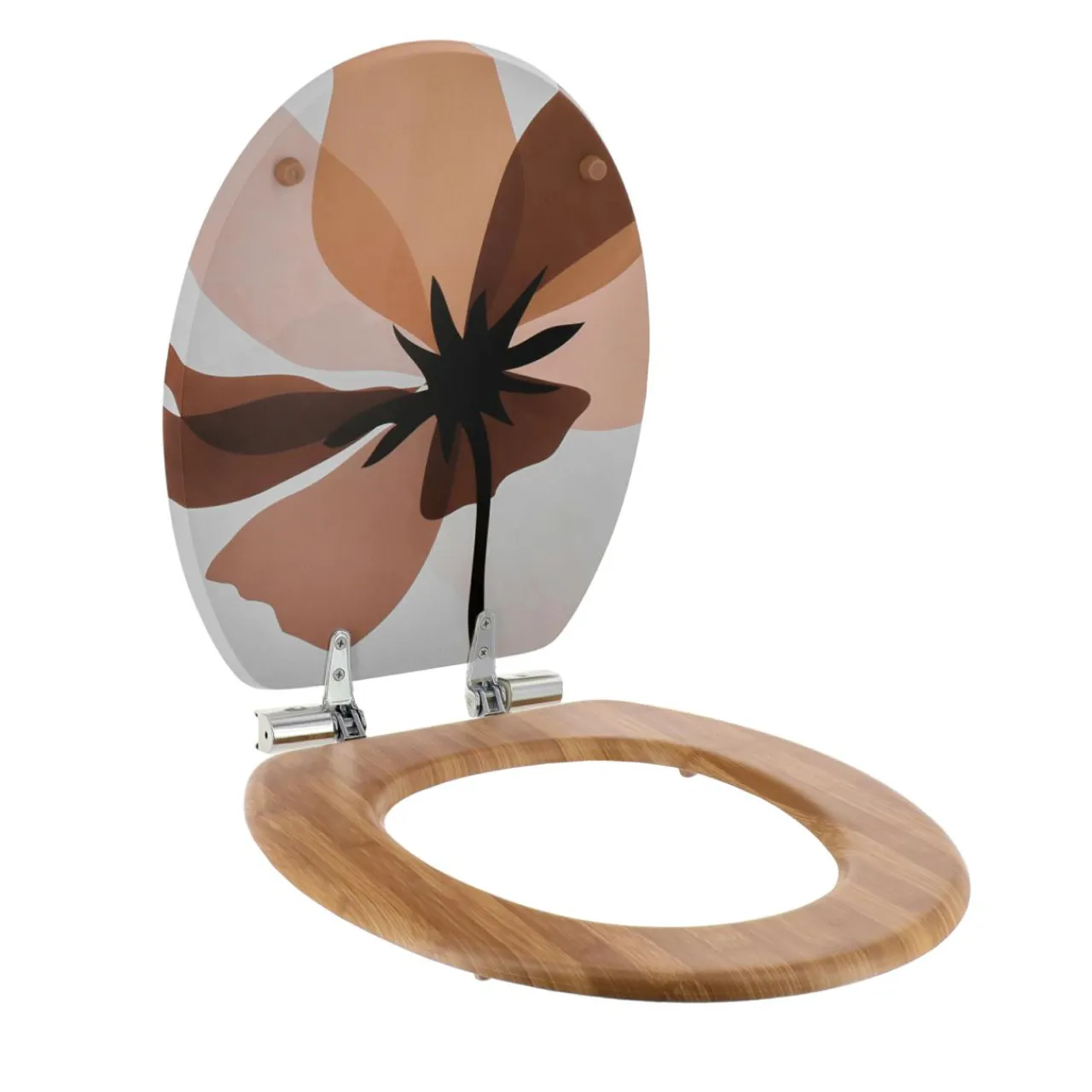 TENDANCE Abattant WC frein de chute 18 pouces MDF Natural Simplicity Multicolore