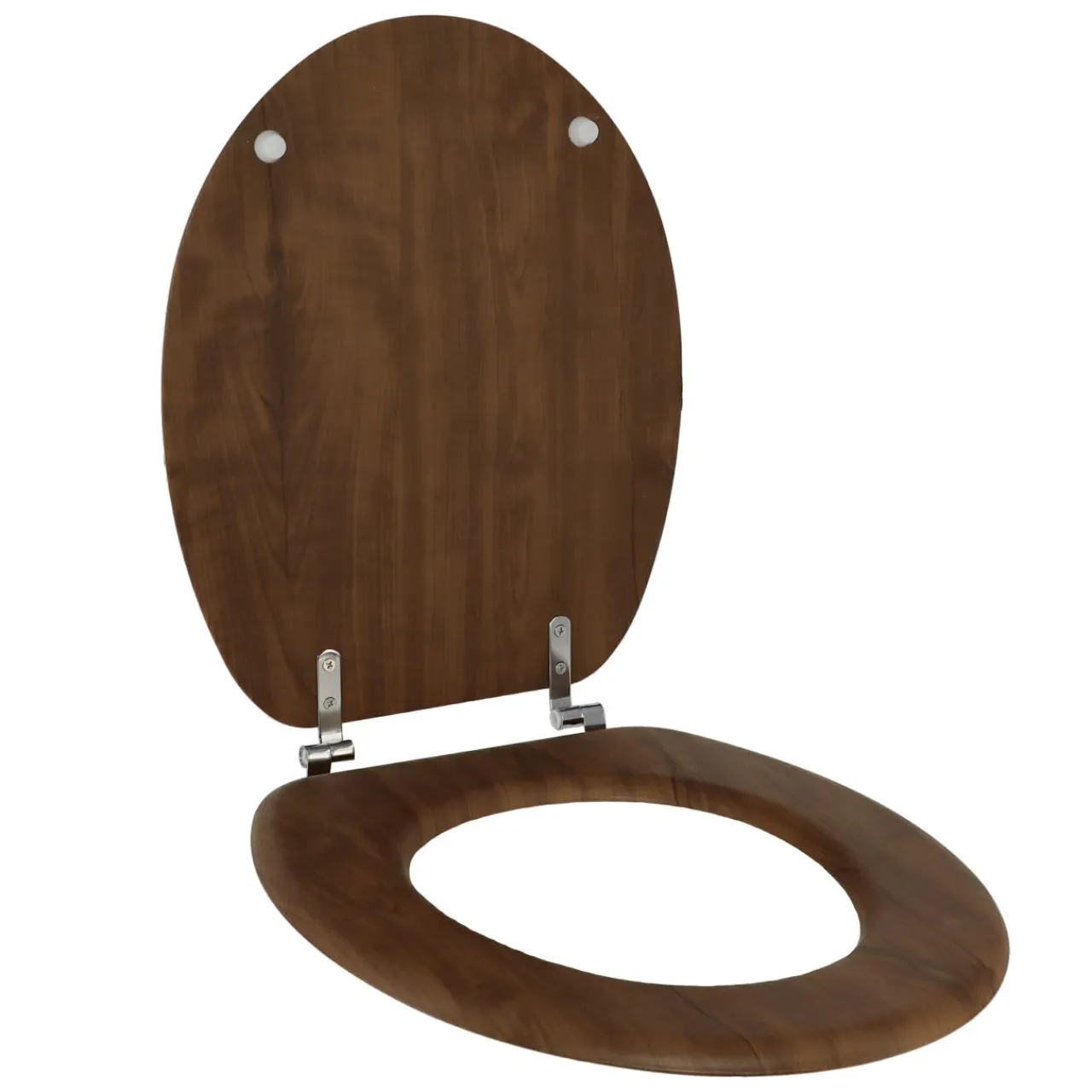 TENDANCE Abattant WC 18 pouces façon bois acacia Rustique Mimétisme Marron Sale