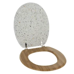TENDANCE Abattant WC 18 pouces façon Terrazzo Blanc Outlet
