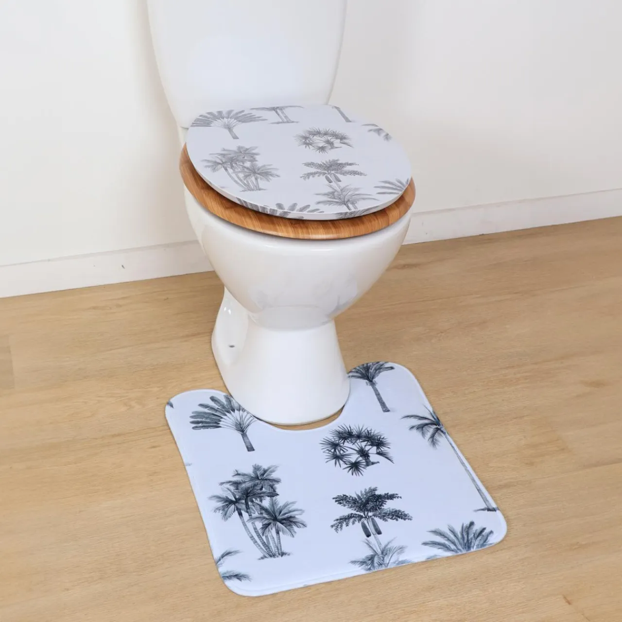 TENDANCE Abattant WC 18 pouces MDF Arizona Dream Gris Discount