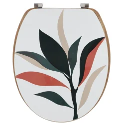 TENDANCE Abattant WC 18 pouces MDF Bucolique Multicolore Discount