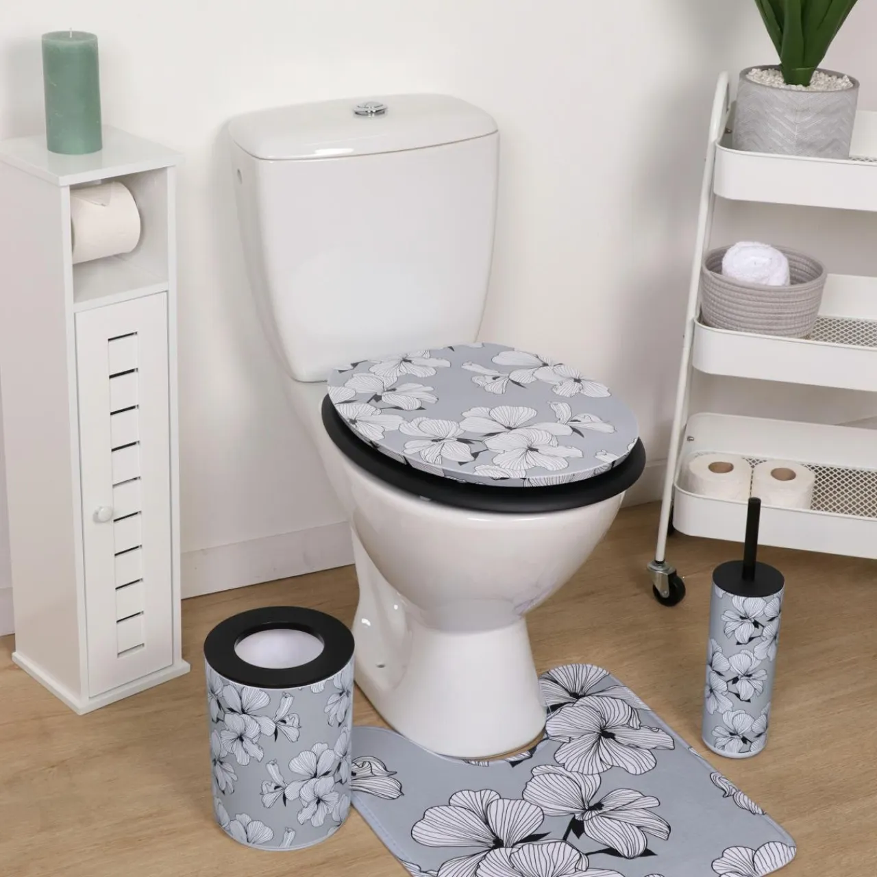 TENDANCE Abattant WC 18 pouces MDF Ecrin Gris Online