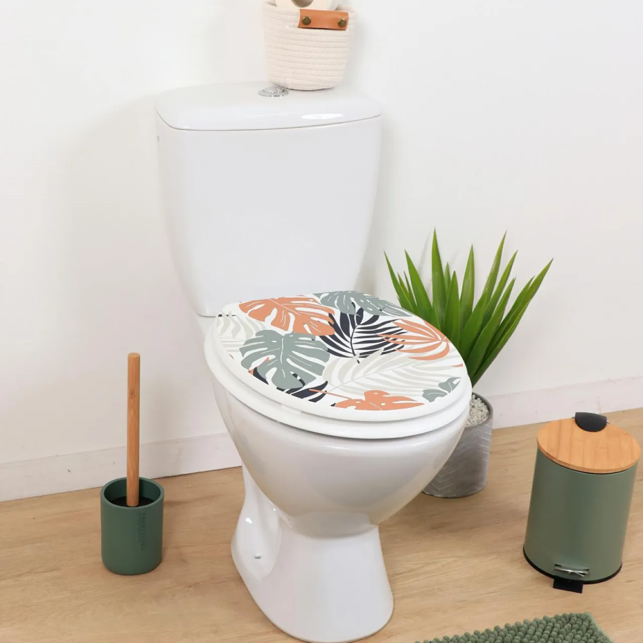 TENDANCE Abattant WC 18 pouces MDF Ecrin Multicolore Hot