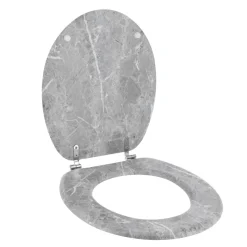 TENDANCE Abattant WC 18 pouces MDF Façon Marbre Gris Outlet