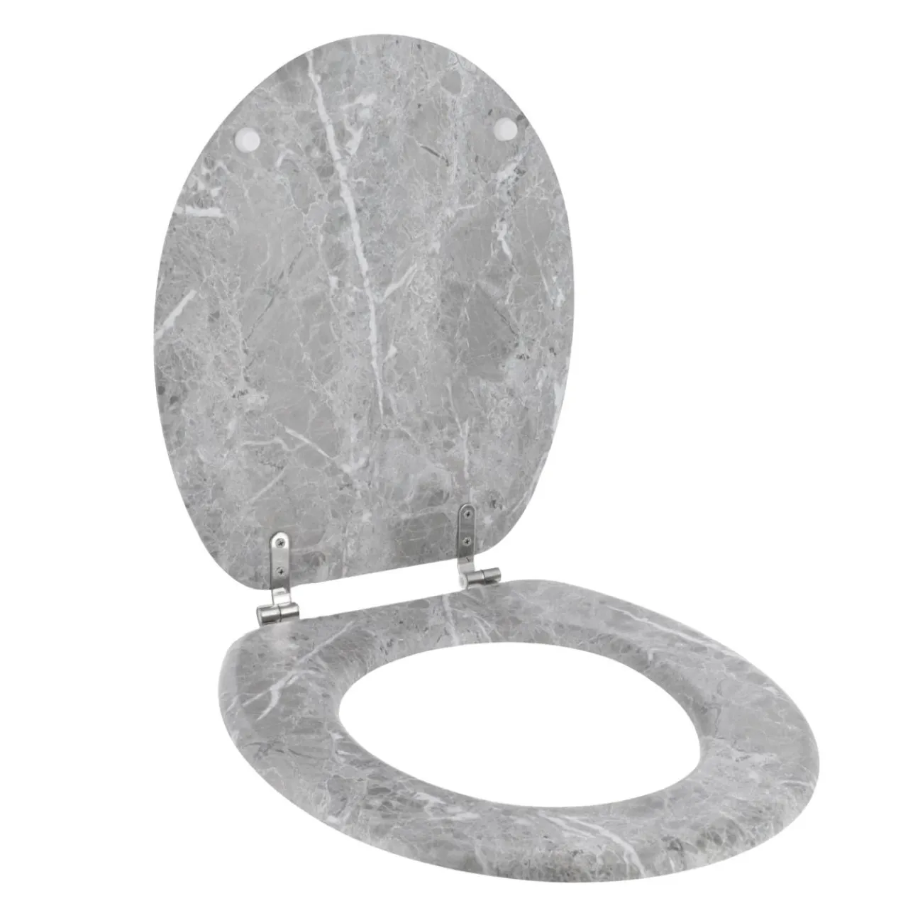 TENDANCE Abattant WC 18 pouces MDF Façon Marbre Gris Outlet