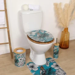 TENDANCE Abattant WC 18 pouces MDF Jungle Fever Bleu Clearance