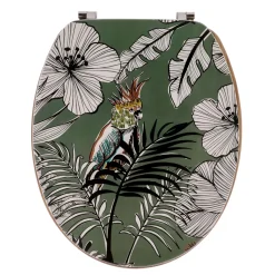 TENDANCE Abattant WC 18 pouces MDF Jungle Fever Vert kaki Sale