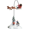 LEMAX Accessoire animé (H32 cm) Le Père Noël arrive ce soir