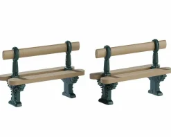 LEMAX Accessoire Lot de 2 bancs en métal Clearance