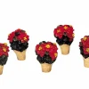 LEMAX Accessoire Lot de 5 Poinsettias Clearance
