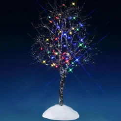 LEMAX Accessoire lumineux (H24 cm) Arbre Noyer Multicolore Discount