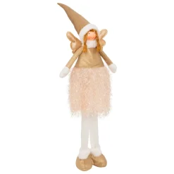 JJA Ange de Noël lumineux à piles (H95 cm) Fée lune téléscopique Dée Or Online