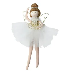 KAEMINGK Ange de Noël à suspendre (H20 cm) Danseuse ballerine Dée Or Discount