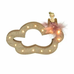 KAEMINGK Ange lumineux à piles (H19 cm) Sur son nuage Blanc chaud