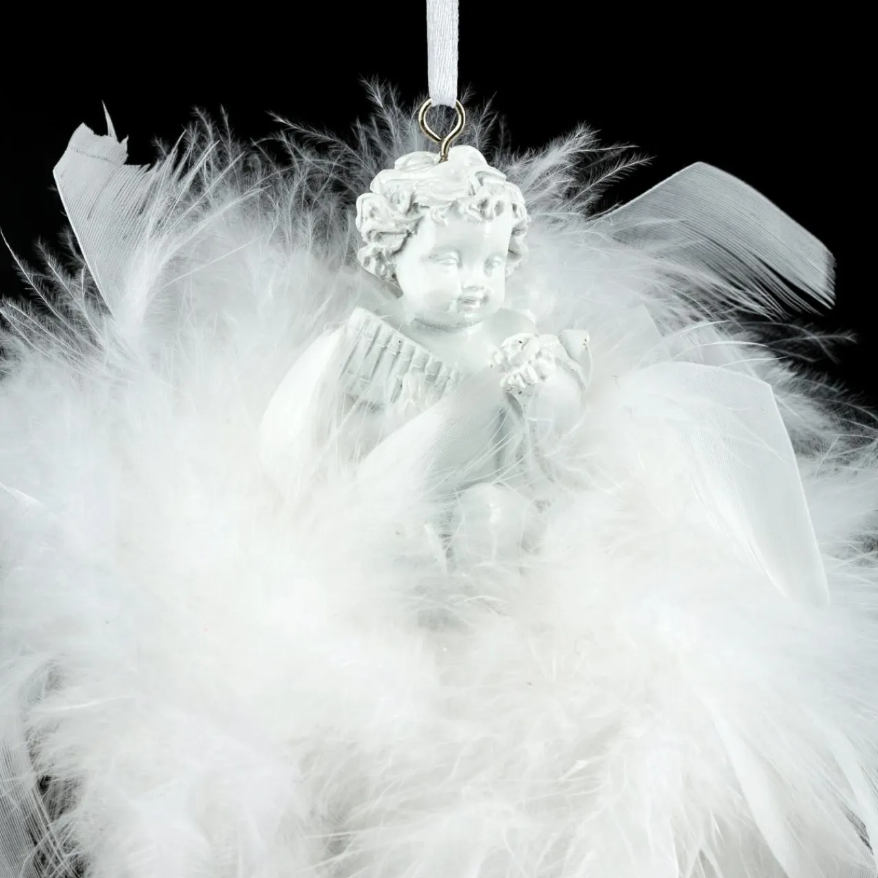 Feeric Lights & Christmas Ange à suspendre (H5,5 cm) Couronne Blanc Online