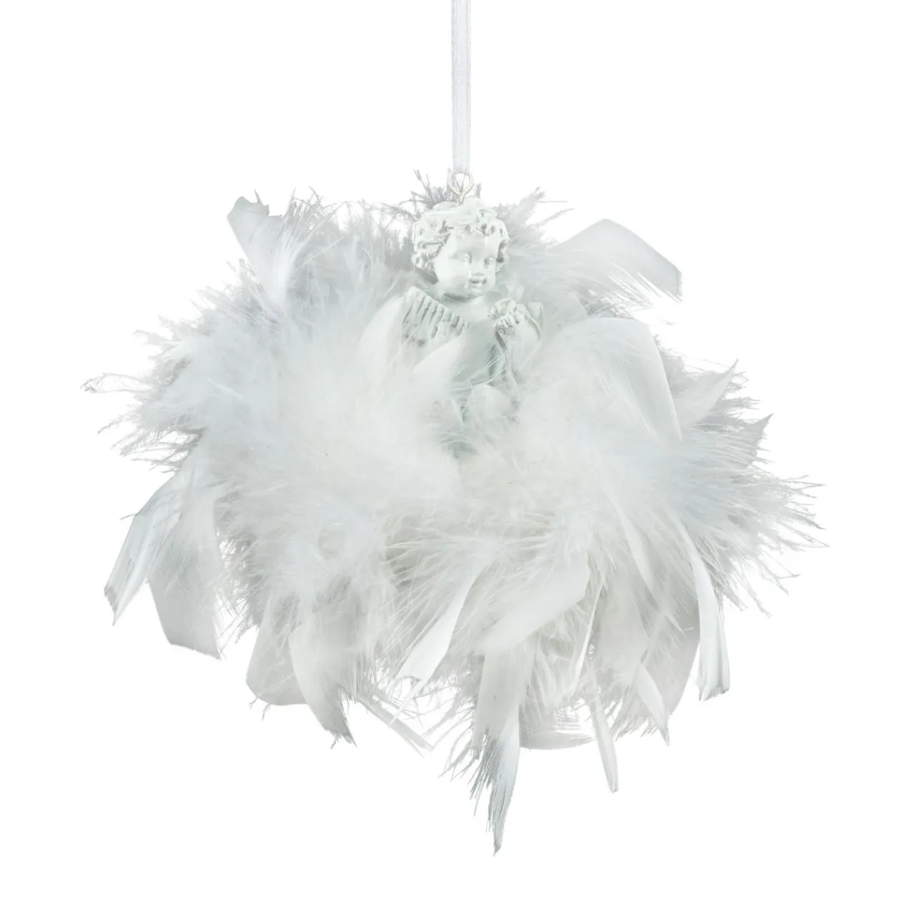 Feeric Lights & Christmas Ange à suspendre (H5,5 cm) Couronne Blanc Online
