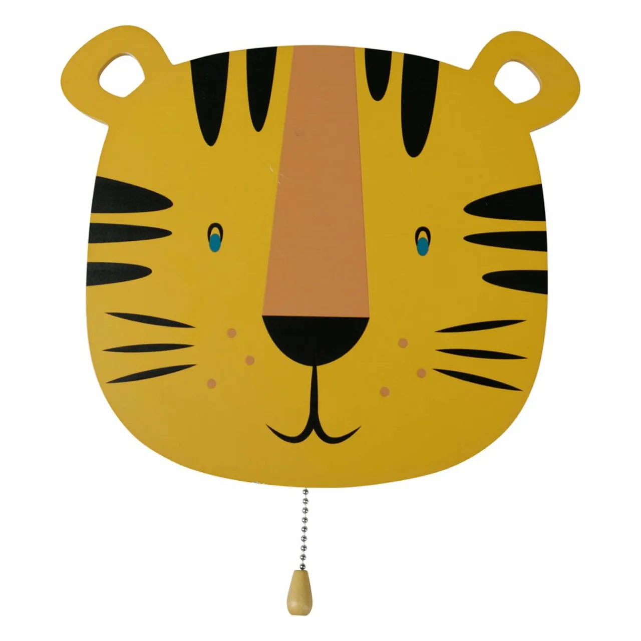 OSTARIA Applique murale enfant bois (25 x 24 cm) Tigre Orange Discount