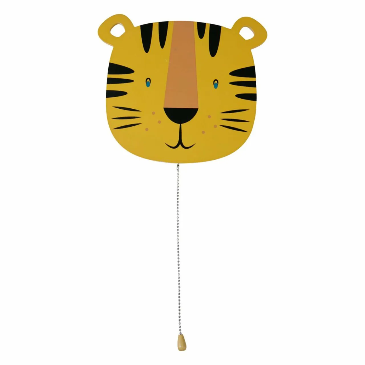OSTARIA Applique murale enfant bois (25 x 24 cm) Tigre Orange Discount