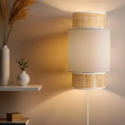 OSTARIA Applique murale en rotin (H33 cm) Luz Beige Sale