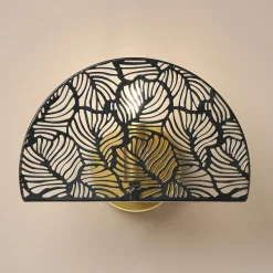 OSTARIA Applique murale métal (24 x 15,5 cm) Calathea e Noir Outlet