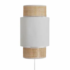 OSTARIA Applique murale rotin (H33 cm) Gigogne he Blanc Clearance