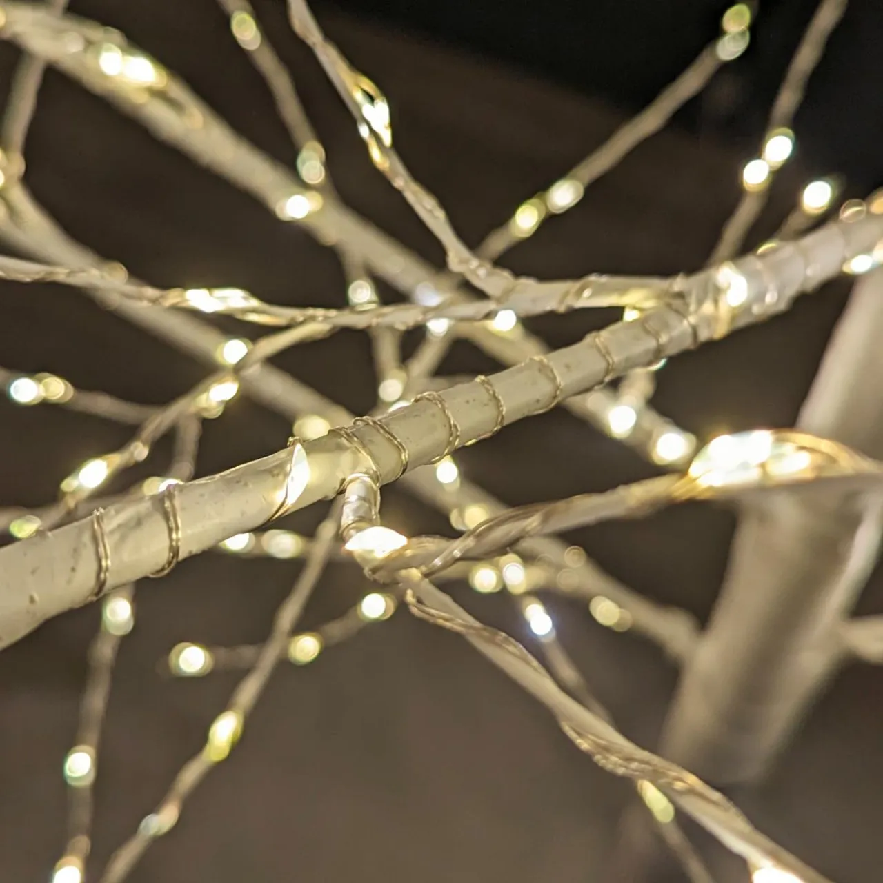KAEMINGK Arbre lumineux 600 LED (H180 cm) Bouleau Lucidum Blanc chaud Hot