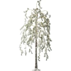 EMINZA Arbre lumineux 600 LED (H180 cm) Bouleau enneigé Blanc chaud Discount