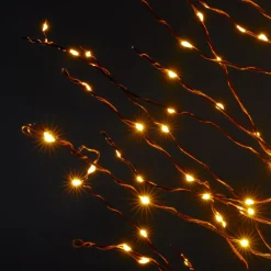 EMINZA Arbre lumineux 360 LED (H180 cm) Bouleau d'hiver Blanc Chaud doré Hot