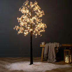 EMINZA Arbre lumineux 126 LED (H150 cm) Cerisier en fleurs Blanc chaud Outlet