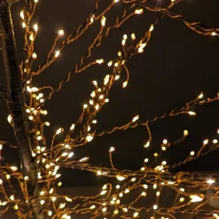 KAEMINGK Arbre lumineux 1755 LED (H175 cm) Christmas Luxe et blanc chaud Noir Sale