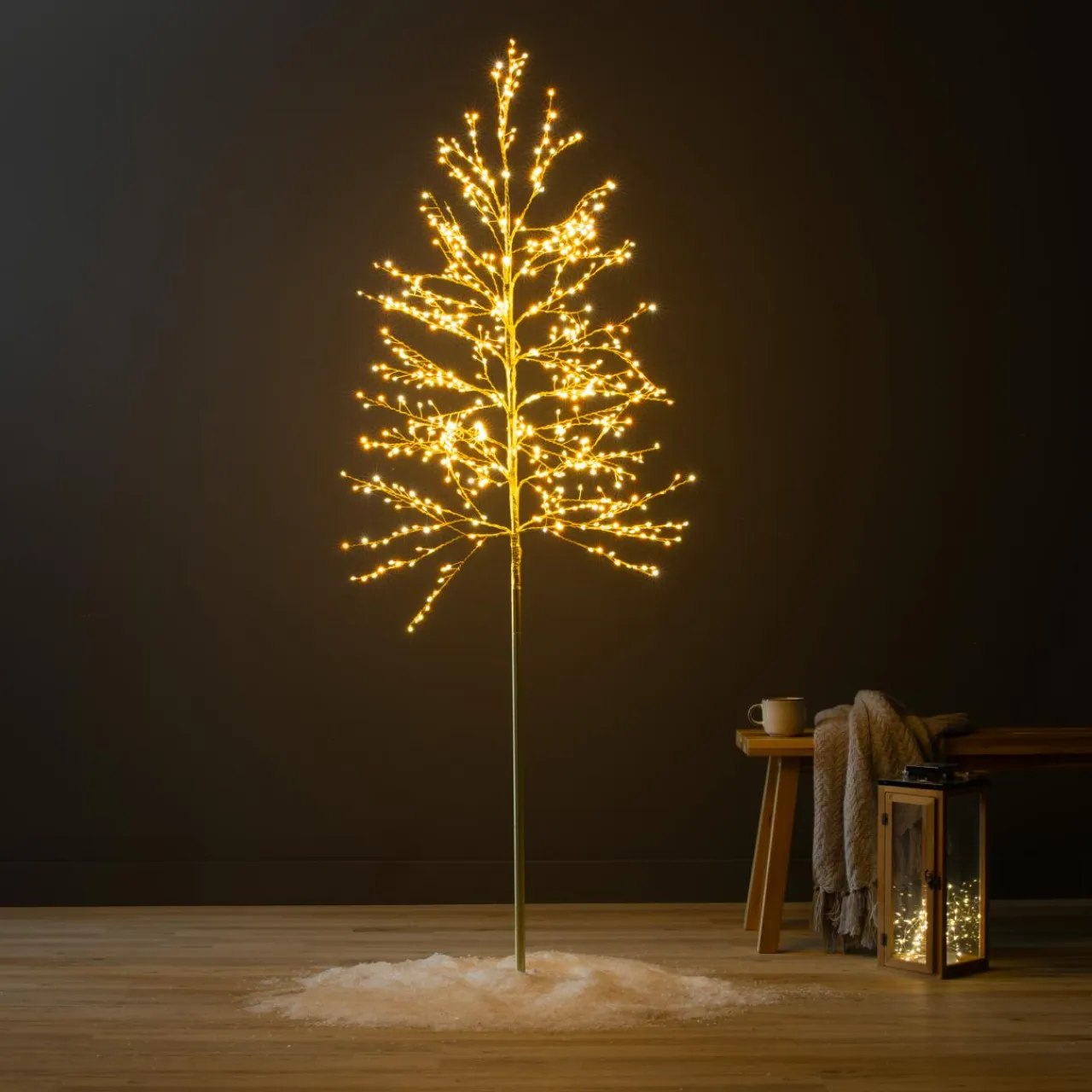 KAEMINGK Arbre lumineux 720 LED (H180 cm) Holly Platane et chaud Blanc Discount