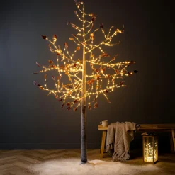 EMINZA Arbre lumineux 600 LED (H210 cm) Peuplier Elissa Blanc chaud Sale