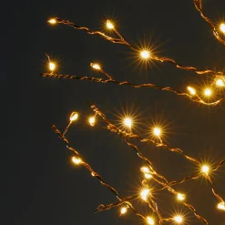EMINZA Arbre lumineux 360 LED (H180 cm) Sapin d'hiver Blanc Chaud doré