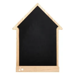 OSTARIA Ardoise chevalet enfant bois (30 x 40 cm) Maison Marron