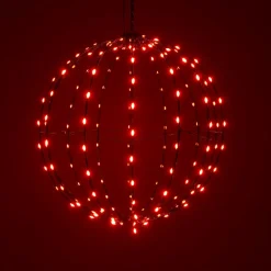 KOOPMAN Ballon lumineux Digital 168 LED (D40 cm) Pliable Multicolore Discount