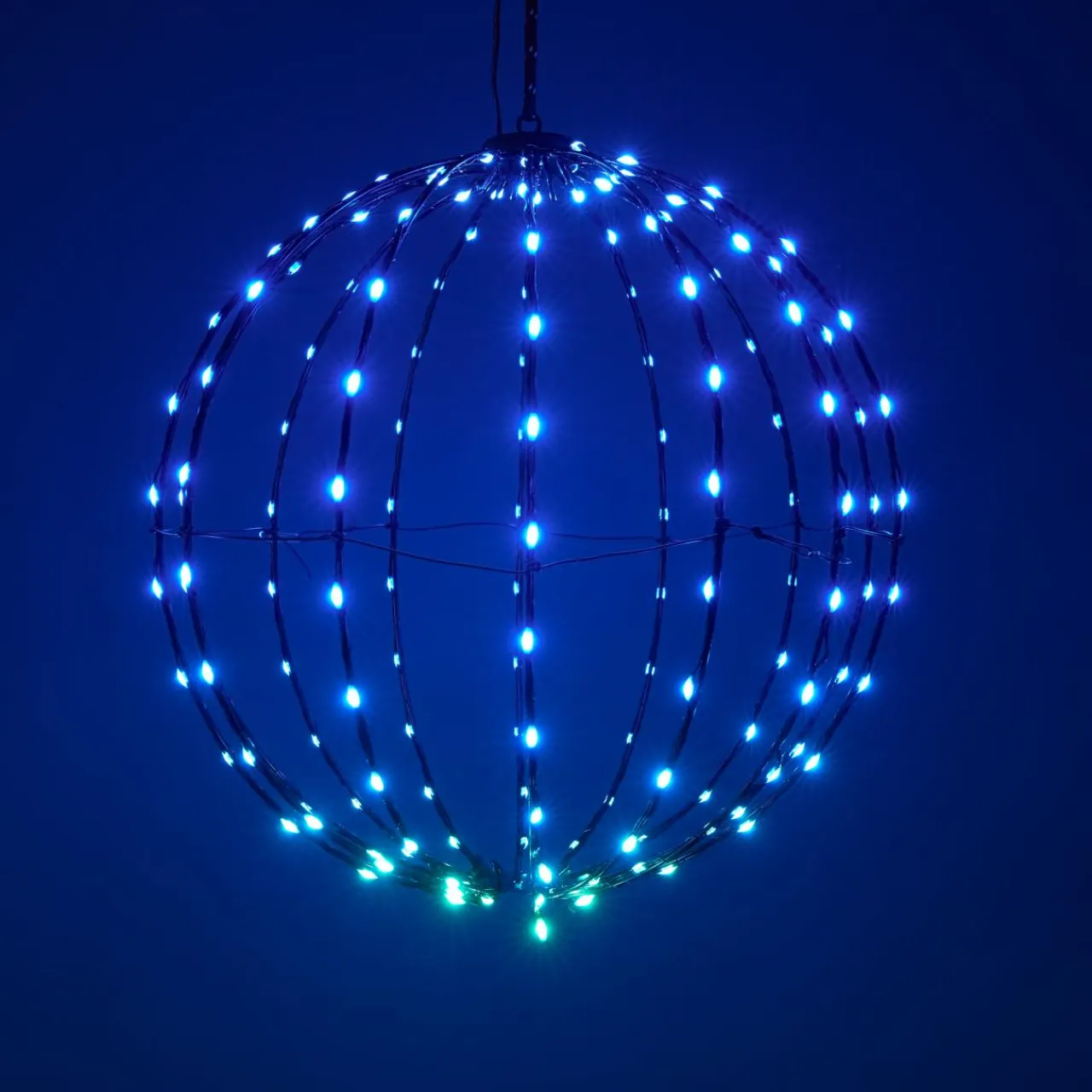 KOOPMAN Ballon lumineux Digital 168 LED (D40 cm) Pliable Multicolore Discount