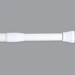 TENDANCE Barre de rideau de douche autobloquante (de 110 à 200 cm) Blanc Clearance