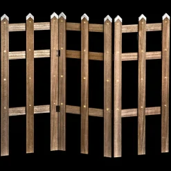 Feeric Lights & Christmas Barrière en bois lumineuse 42 LED (L89 x H59 cm) Blanc chaud Clearance