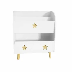EMINZA Bibliothèque enfant bois (H72 cm) Stars he Blanc Hot