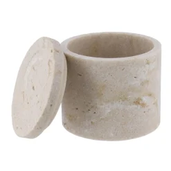 TENDANCE Boite à coton Travertin Naturel Beige Online