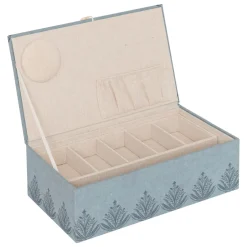 Atmosphera, cru017dateur d'intu017drieur Boite à couture bois (30 x 10 cm) Wild e Bleu Best