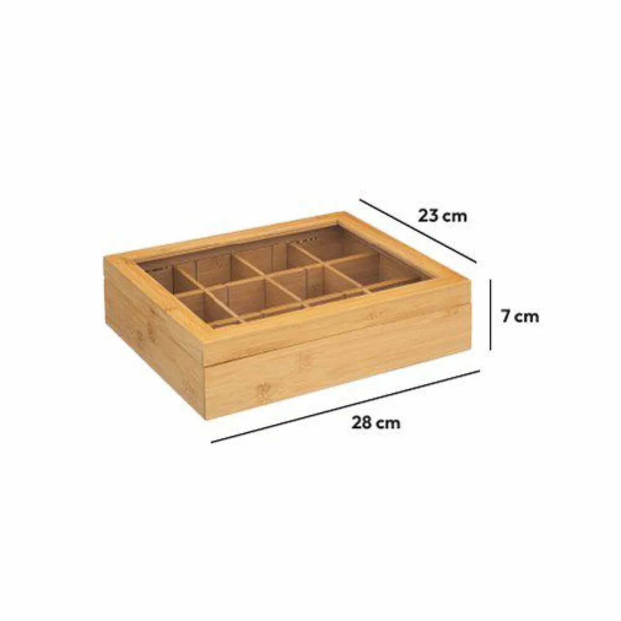 5 Five Simply Smart Boite de 12 compartiments amovibles (23 x 28 cm) Bambou Siao Naturel Online