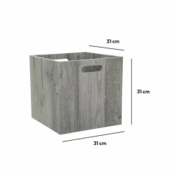 ATMOSPHERA Boite de rangement (31 x 31 x 31 cm) Mano e Gris Clearance
