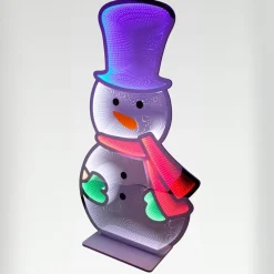 KOOPMAN Bonhomme de neige lumineux Géant 735 LED (H180 cm) Infinity Multicolore Sale