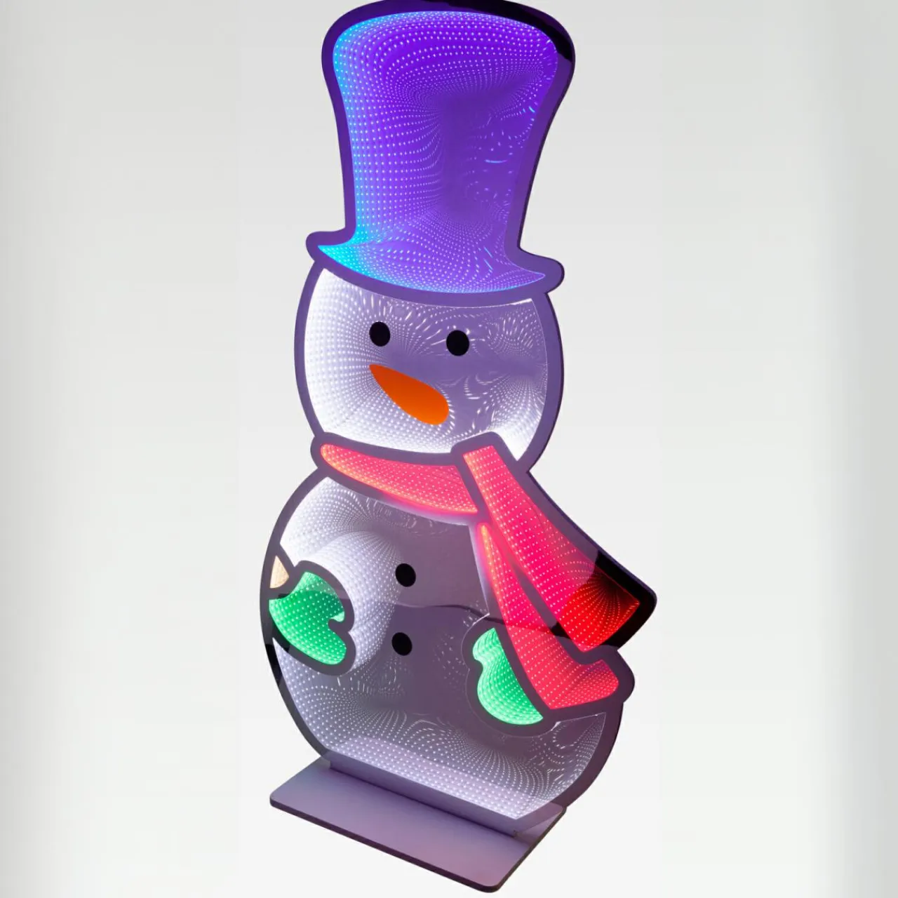 KOOPMAN Bonhomme de neige lumineux Géant 735 LED (H180 cm) Infinity Multicolore Sale
