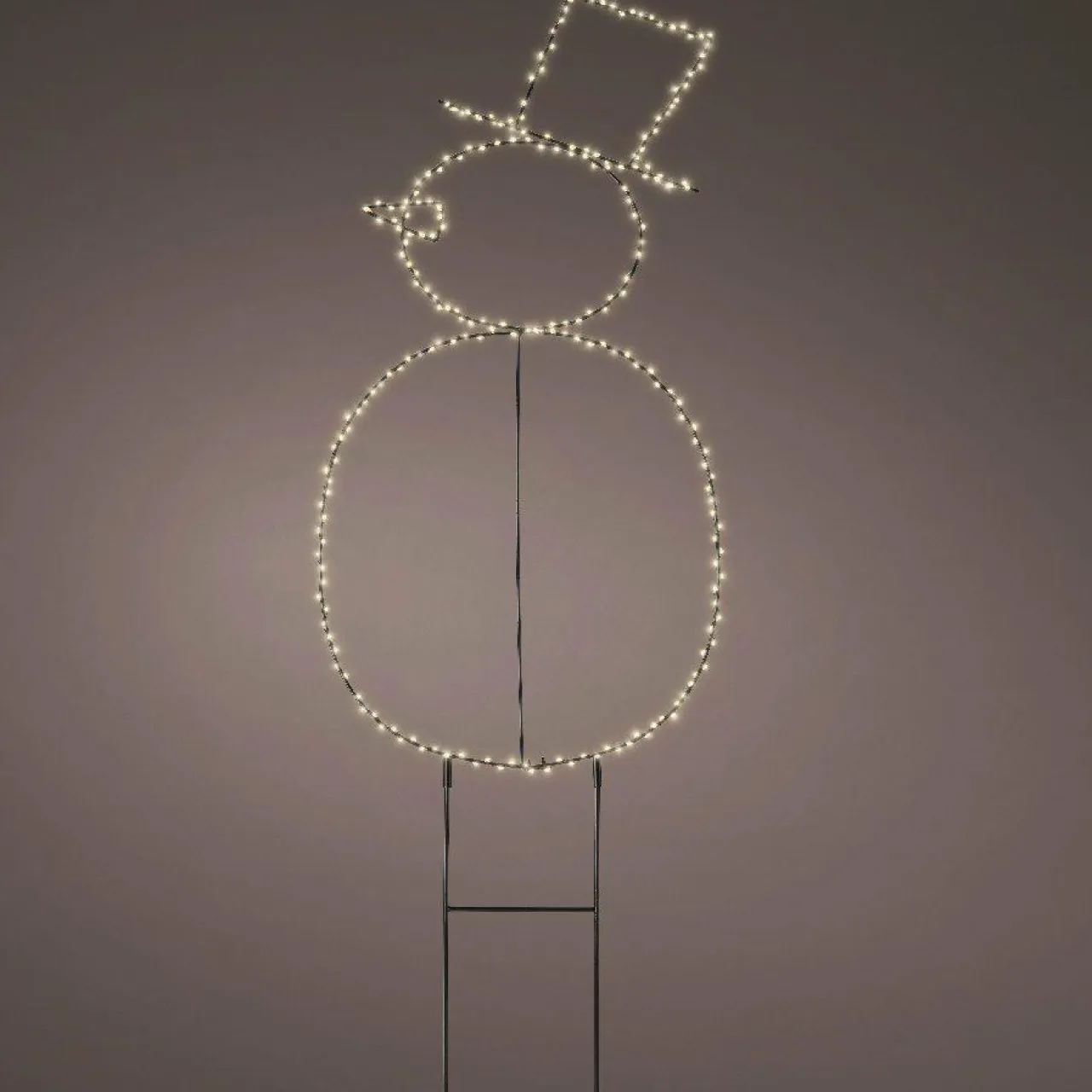 KAEMINGK Bonhomme de neige lumineux 250 LED (H77 cm) Freeze Blanc chaud Outlet